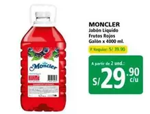 Moncler - Jabón Líquido Frutos Rojos Galón