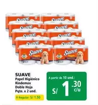 Suave - Papel Higi00enico Rindemax Doble Hoja