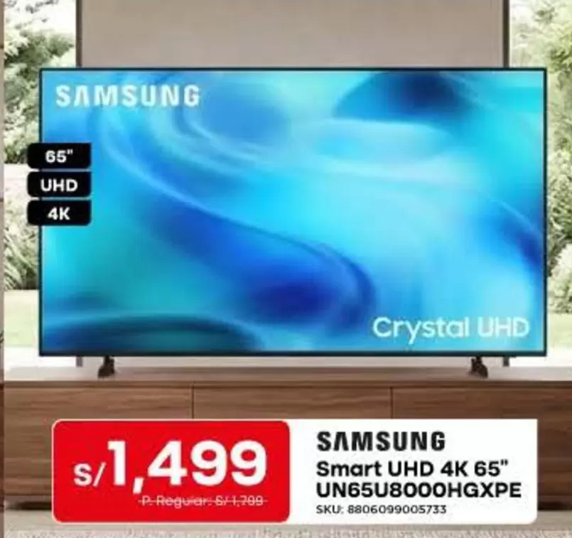 Samsung - Smart UHD 4K 65" UN65U8000HGXPE