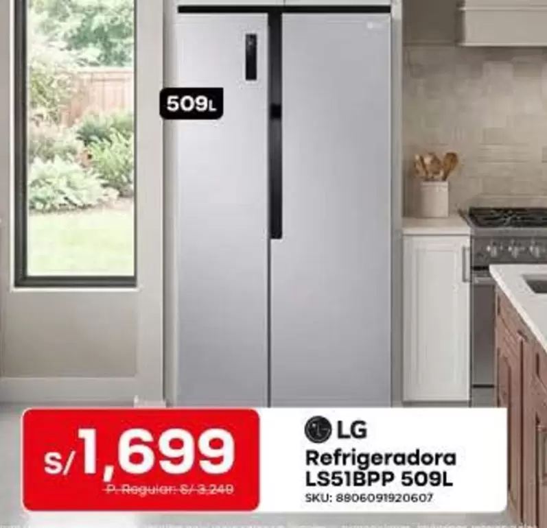 Lg - Refrigeradora LS51BPP 509L