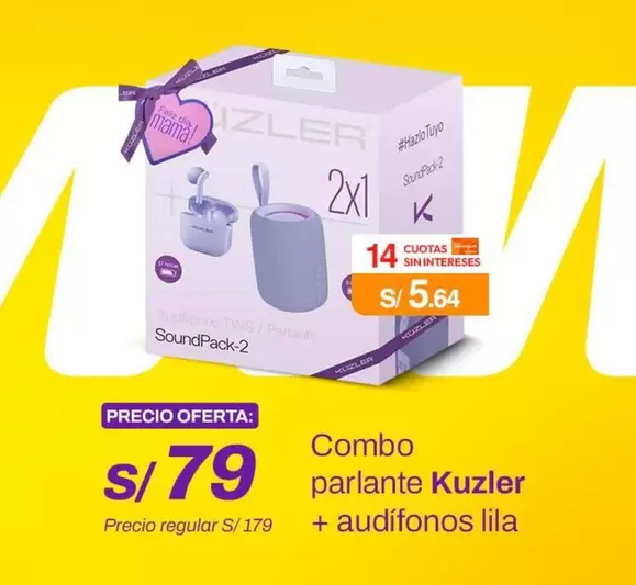 Combo parlante + audífonos