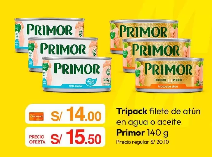 Primor - filete de atún en agua o aceite