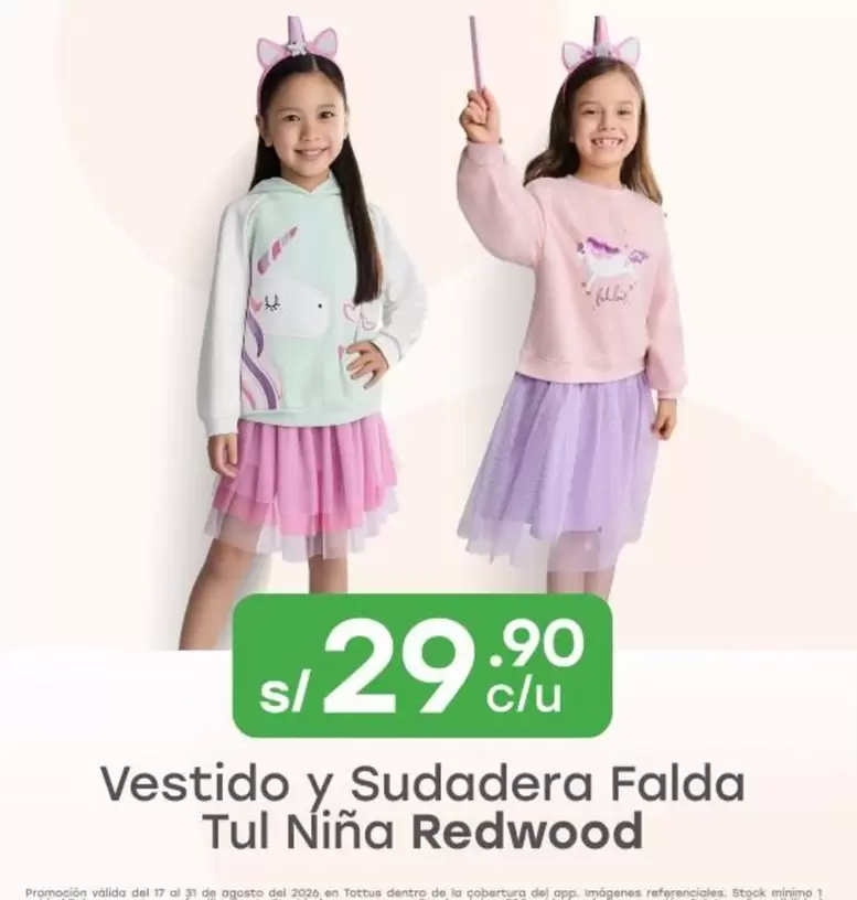 Tottus - Vestido y Sudadera Falda Tul Niña