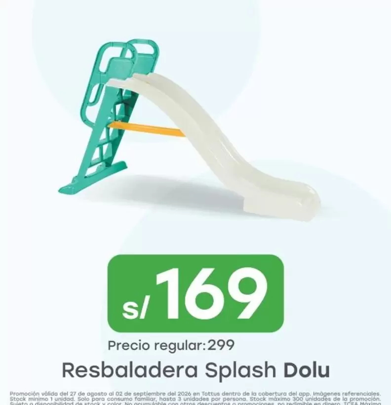 Tottus - Resbaladera Splash Dola