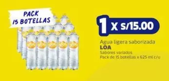 Agua ligera saborizada