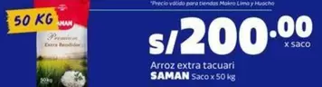 Saman - Arroz extra tacuari