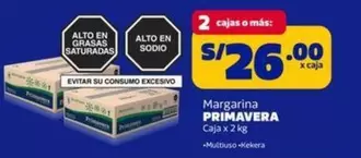 Primavera - Margarina PRIMAVERA Caja x 2 kg