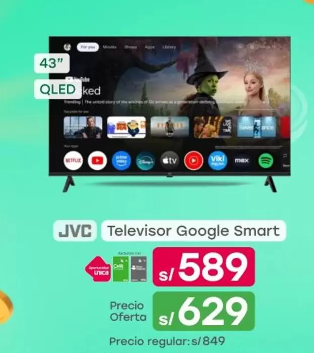JVC - Televisor Google Smart