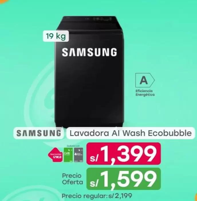 Samsung - Lavadora AI Wash Ecobubble