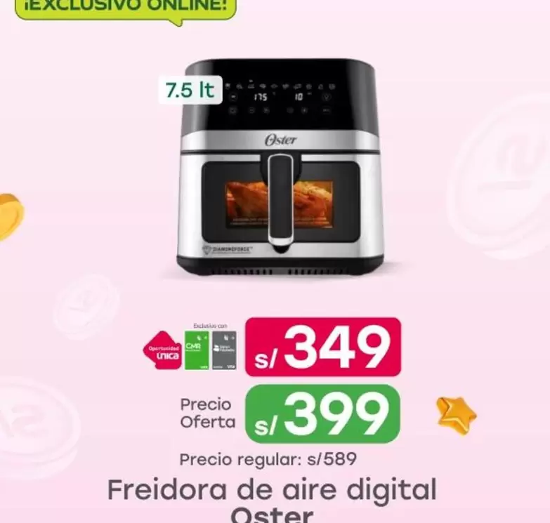 Oster - Freidora de aire digital