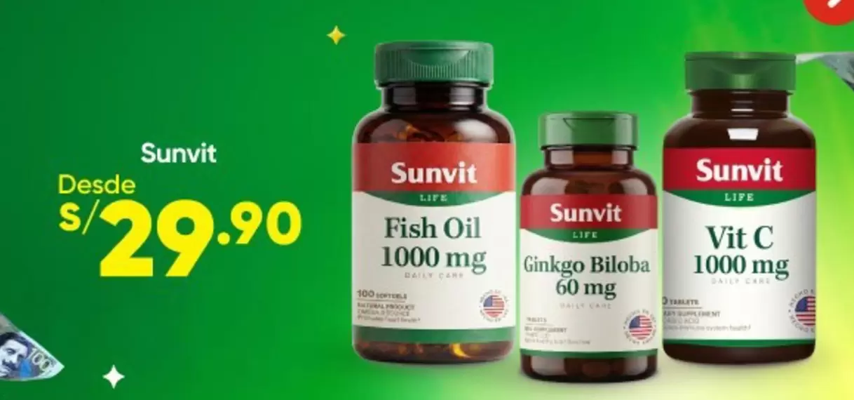 Natural - Fish Oil 1000 mg, Ginkgo Biloba 60 mg, Vit C 1000 mg
