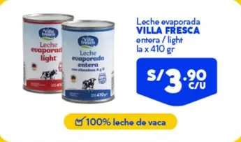 Leche evaporada