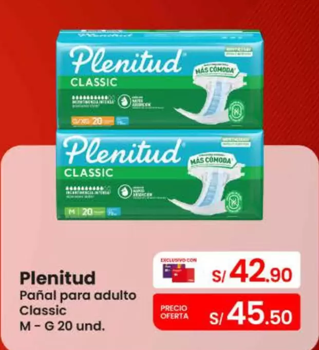 Plenitud - Pañal para adulto Classic