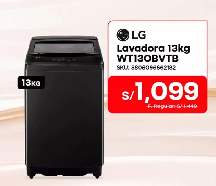 Lg - Lavadora 13kg WT13OBVTB