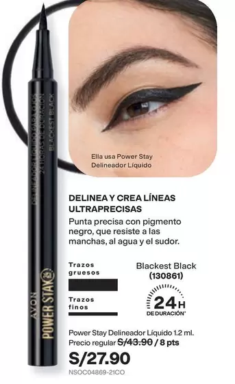 Avon - Power Stay Delineador Liquido