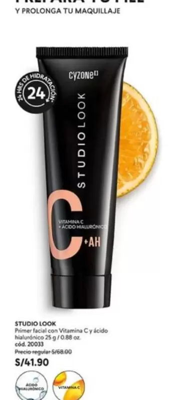 Studio - STUDIO LOOK Primer facial con Vitamina C y ácido hialurónico 25 g /0.88 oz. cód. 20333