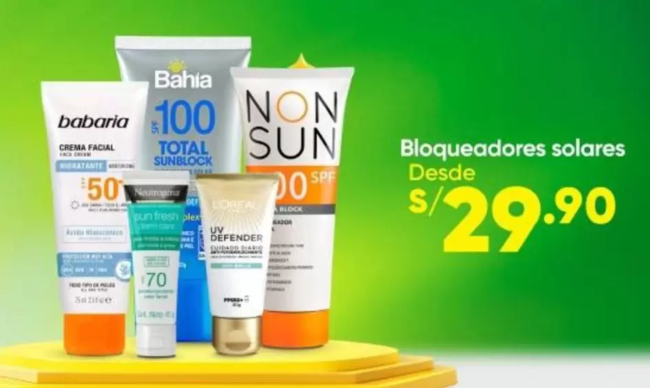 Bahía - Bloqueadores solares
