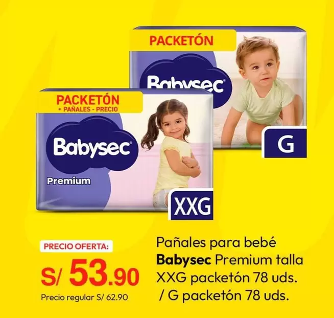 Babysec - Pañales Premium talla XXG