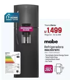 Mabe - Refrigeradora RMA305FWPC