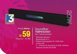 Soundbar TSBP015210CT