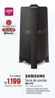 Samsung - Torre de sonido MX-T70