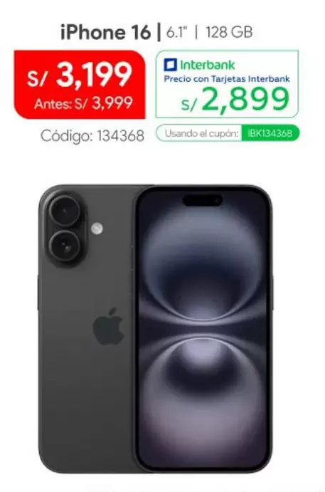 Apple - iPhone 16 6.1" | 128 GB