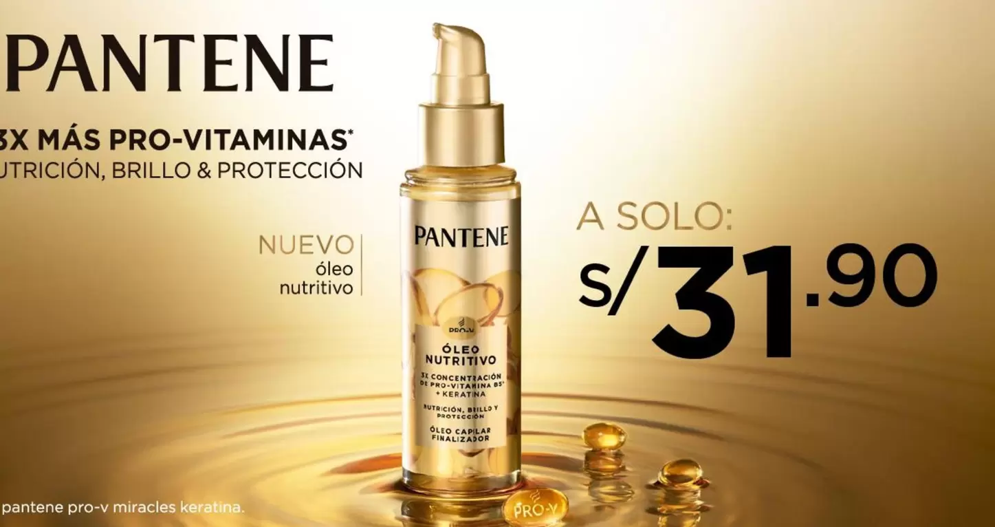 Pantene - 3X MÁS PRO-VITAMINAS Nutrición, Brillo & Protección