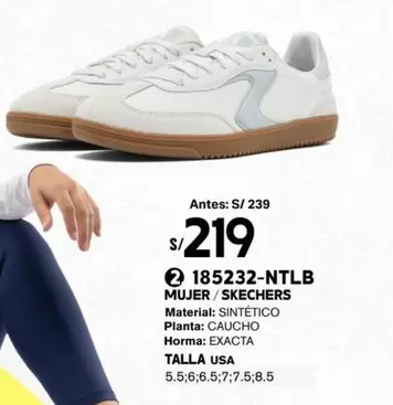 Skechers - 185232-NTLB MUJER