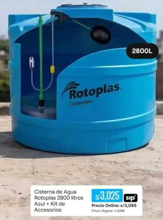 Rotoplas - Cisterna de Agua 2800 litros