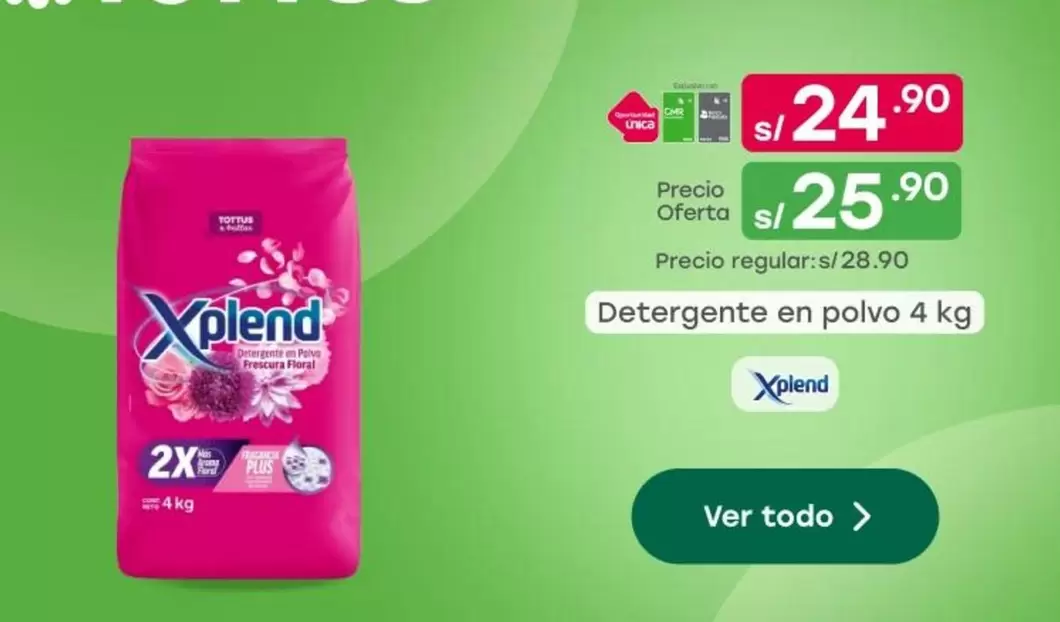 Tottus - Detergente en polvo