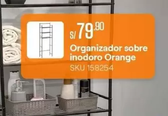 Orange - Organizador sobre inodoro SKU 158254