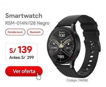 Smartwatch RSM-014N/I28 Negro