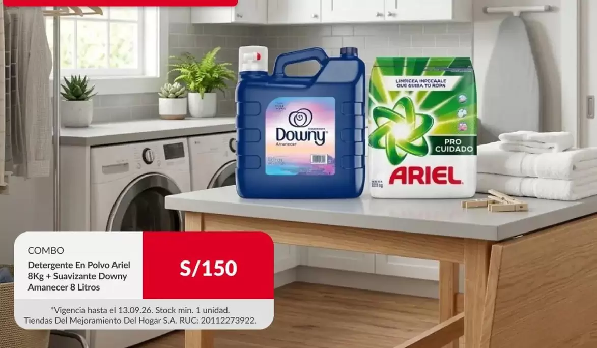 Ariel - Detergente En Polvo + Suavizante Downy