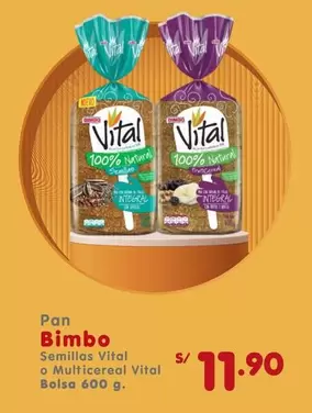 Bimbo - Pan Semillas Vital o Multicereal Vital