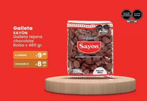 Sayon - Galleta tejana chocolate