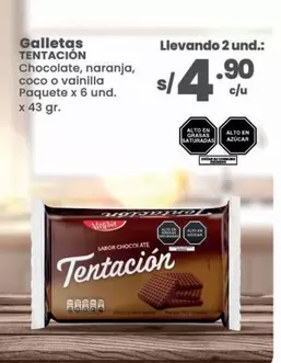Tentación - Galletas