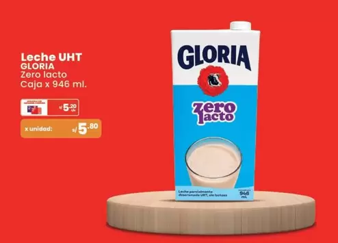 Gloria - Leche UHT Zero lacto