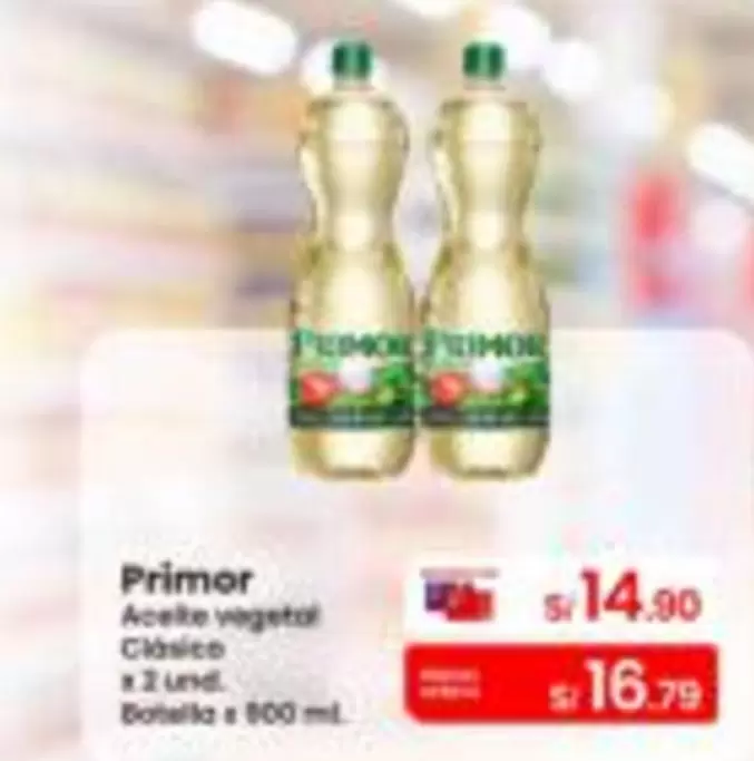 Primor - Aceite vegetal Cl
uevo sico