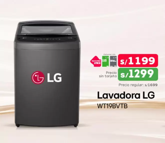 Lg - Lavadora WT19UVTB