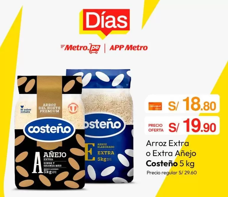Costeño - Arroz Extra o Extra Añejo