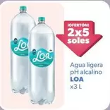 Agua ligera pH alcalino