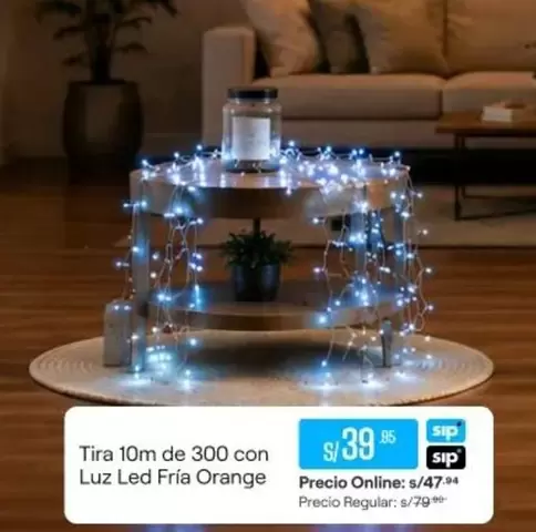 Orange - Tira 10m de 300 con Luz Led Fría