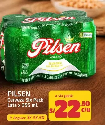 Pilsen - Cerveza Six Pack Lata