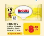 Huggies - Pañitos Húmedos Limpieza Diaria Pqte.