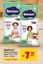 Babysec - Pañal para Bebés Tallas X / XG