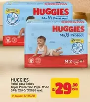 Huggies - Pañal para Bebés Triple Protección