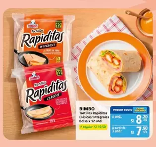 Bimbo - Tortillas Rapiditas Clásicas/ Integrales