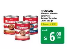 Ricocan - Alimento Húmedo para Perro Sabores Variados Lata