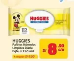 Huggies - Pañitos Húmedos Limpieza Diaria Pqte. x 112 und.