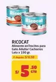 Ricocat - Alimento enTrocitos para Gato Adulto/ Cachorros Lata